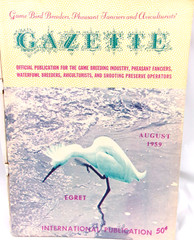 Vintage Game Bird Breeders Pheasant Fanciers Gazette Magazine August 1959