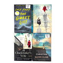 Book Lot NEW! FOLEY WELLS WOOD KLINE Historical Fiction Novels Guest List/Exiles