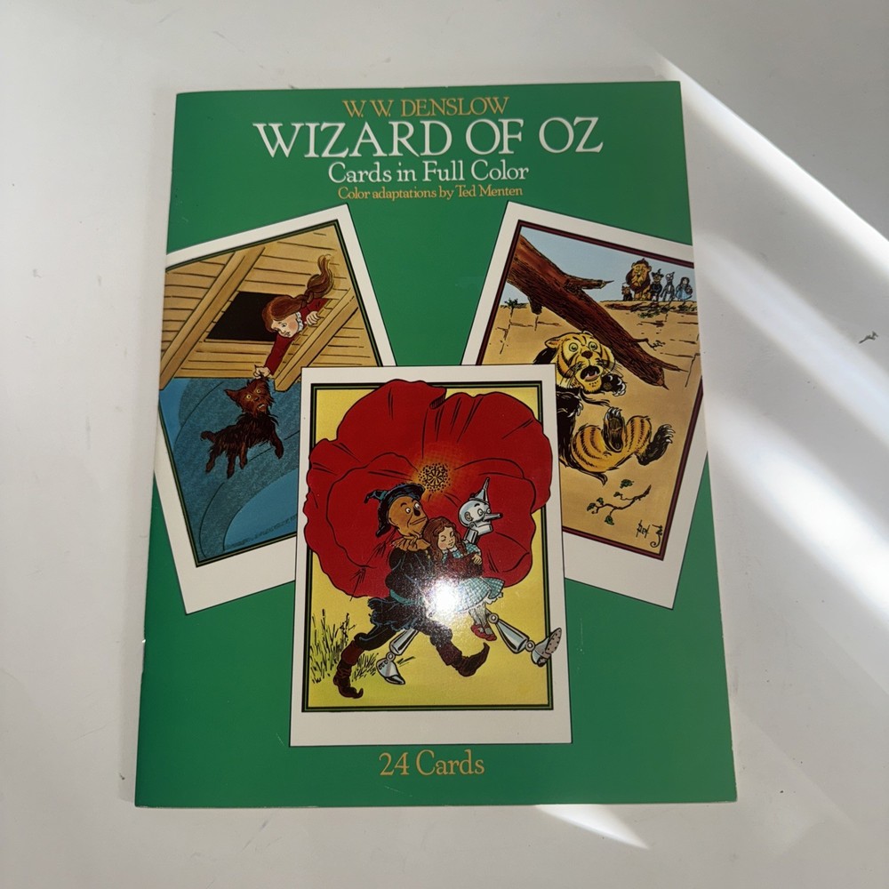 WIZARD OF OZ L. Frank Baum W. W. Denslow Postcards 24 Dover 1987 Complete