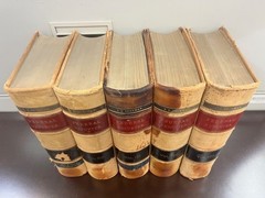 Lot of 5 Federal Reporter Antique Law Books 1900s Vols 103 107 121 122 123