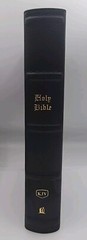 KJV Large Print Single Column Bible Indexed Leatherback By Thomas Nelson