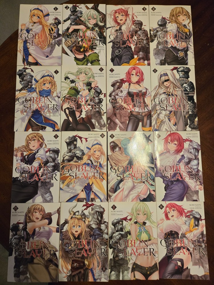 Goblin Slayer Light Novel Lot Vol. 1-16 English Excellent Condition
