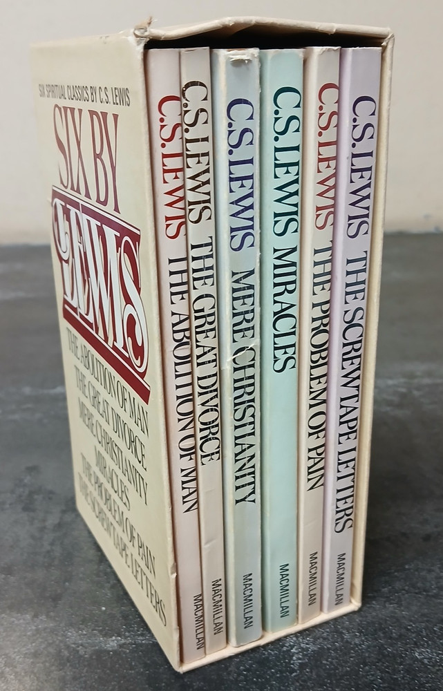 Six by Lewis; C. S. Lewis, Macmillan, 1978, Spiritual Classics, 6 Box Set ACC