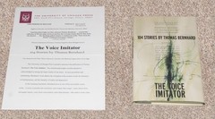 The Voice Imitator By Bernhard, Thomas Thomas Bernhard,