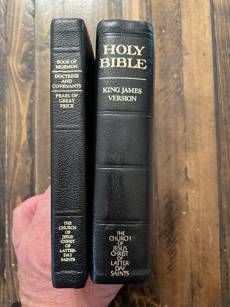 Matching Black Leather Scriptures 7-1/2” X 5-1/2” Clean Pages!