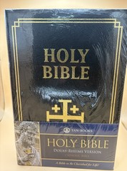 Douay-Rheims Bible (Black Genuine Leather): Standard Print Size New Sealed