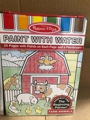 ( 3 PK) Melissa & Doug Paint With Water – Farm Animals 4165 20 PAGES EACH NEW
