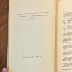 Lives of Saints Illustrated HC 1954 Inscribed vintage Catholic lit