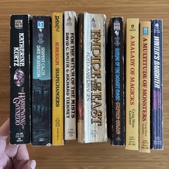 Lot of 9 Fantasy Assorted PB from the 1980s in GOOD condition Sci-Fi related EE