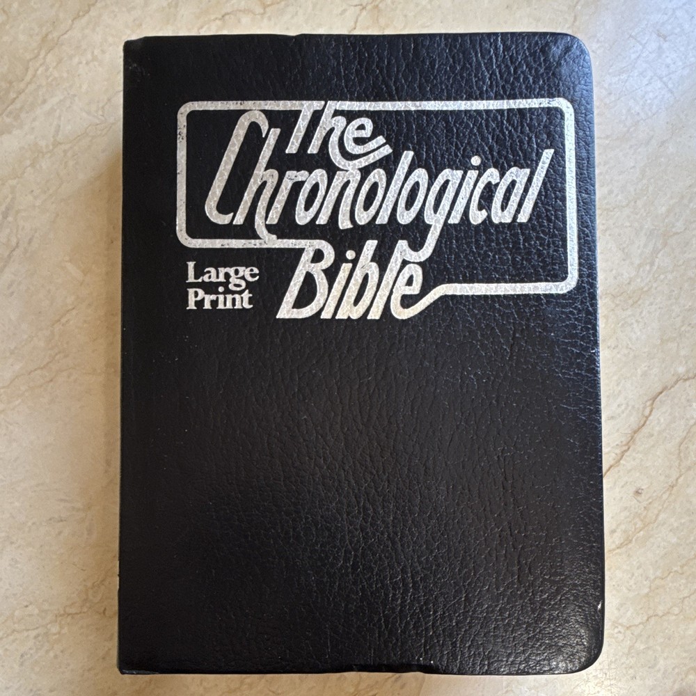 The Chronological Bible King James Version Large Print Hardcover Reese 1977