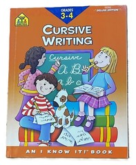 Lot of 3 Grades 3 & 4 English Math Writing Grammar Map Workbooks Activity Books