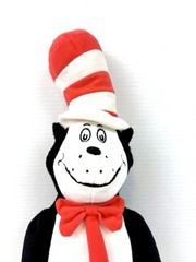 Dr Seuss Beginner 8 Hardcover Books Bundle + 21” Kohl’s Cat in the Hat Plush EUC