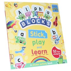Alphablocks Stick, Play and Learn by Sweet Cherry Publishing – Ages 3-6 – PB