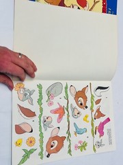 Vintage Disney Sticker Fun Books- Cinderella Fox and the Hound Bambi Set BIN 61