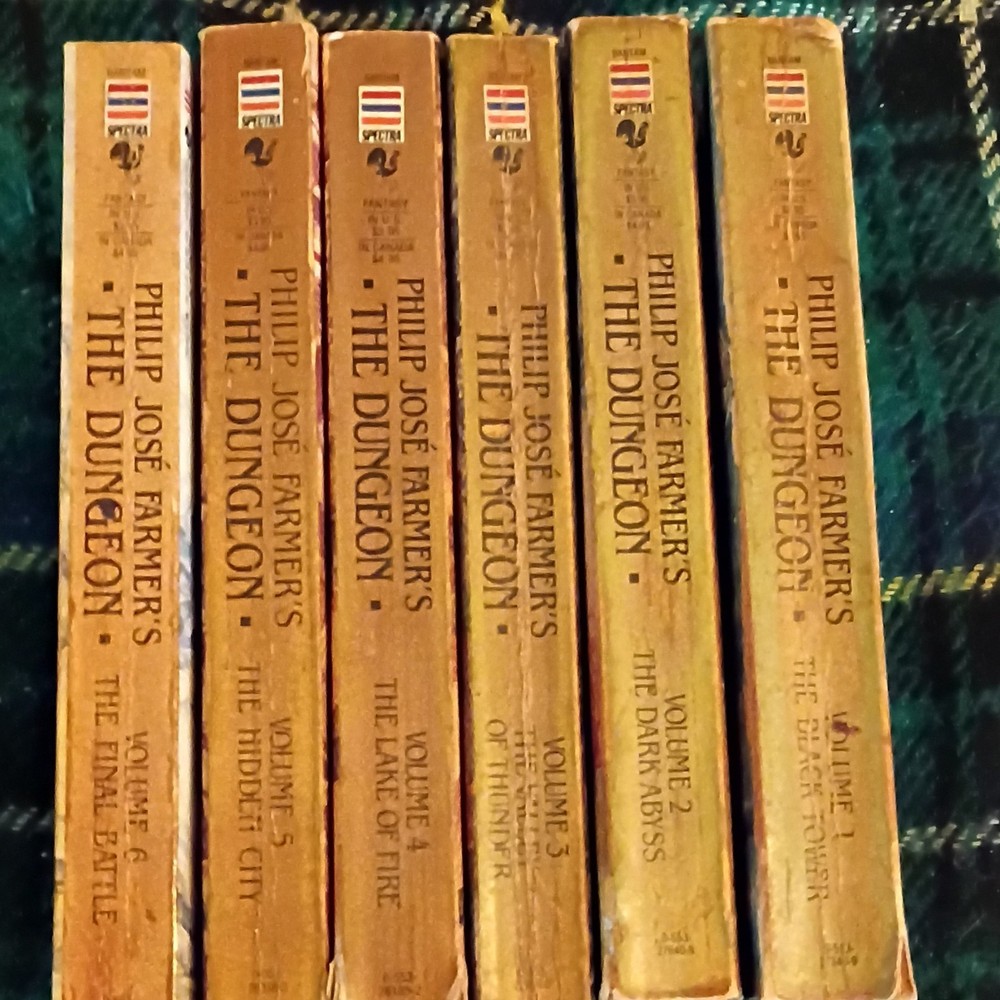 Philip José Farmer The Dungeon Series Paperback Set, Spectra Fantasy Fiction