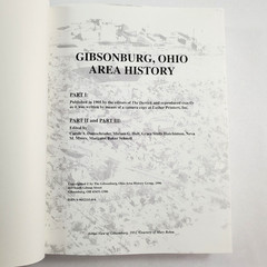 Gibsonburg Ohio Area History Town Genealogy with Map Hardcover 1996