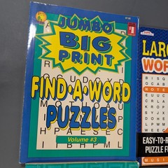 Kappa Word Search Puzzle Books Lot 4 Large Print Jumbo Word-Finds Colossal