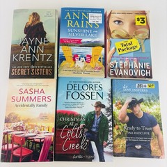 Lot of 6 Mixed Authors and Mixed Titles Variety Paperback Lot Romance Books