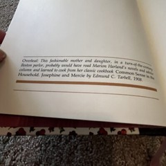Common Sense in the Household Hardcover Book 1985 HC 1871 Cookbook Harland