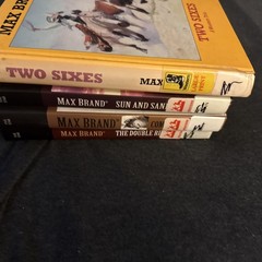 Western Novels Lot Of 4 Hardcover Books Westerns Bundle Max Brand