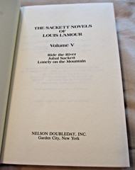 THE SACKETTS Complete 5 Volume Series by LOUIS L’AMOUR Book Club Edition HCDJ
