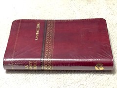 French Bible, La Sainte Bible- Louis Segond 1910 Burgundy Im Leather, Zipper
