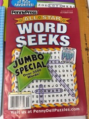 Lot of 5 Dell Penny Press Kappa Word Search Find Puzzle Books Jumbo,Tick Tock