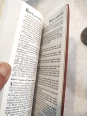The New Testament With Proverbs: KJV bible Slimline Red Letter gold edge Leather