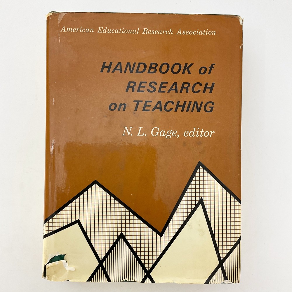 Handbook of Research on Teaching Pedagogy Studies Hardcover Book NL Gage 1971