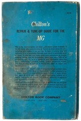 1930s 1940s 1950s 1960s MG MIDGET MGB MGC AUSTIN AMERICA REPAIR MANUAL CHILTON