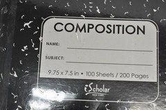 Composition Notebooks 6 Pack Wide Ruled 100 Sheets 200 Pages 9.75×7.5 in Scholar