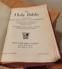 HOLY BIBLE New York Bible Society HARDCOVER National Bible Press VINTAGE