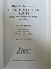 High Performance Health and Fitness Habits: Engage Your Health and Fitness