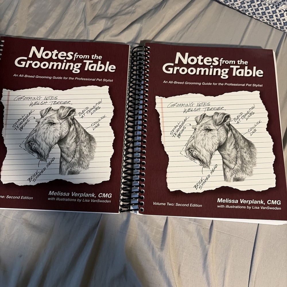 Notes from the Grooming Table Vols 1 & 2 2nd Ed by Melissa Verplank NICE