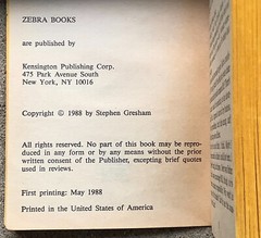 Abracadabra By Stephen Gresham Horror PB 1988 First Edition Paperbacks From Hell