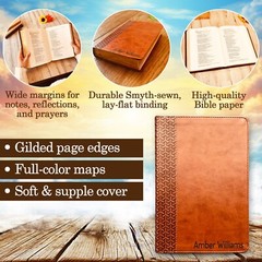 Personalized KJV Bible with Name Engraved, Custom KJV Study Bible, Baptism Gifts