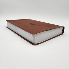 Super Giant Print Bible NKJV Brown Imitation Leather Thomas Nelson Red Letter