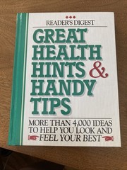 Great Health Hints and Handy Tips Vintage Reader’s Digest Reference Book 1994