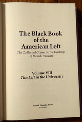 Black Book American Left #8: In University by David Horowitz – SIGNED Hardcover