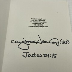 Daily Planner & Prayer Journal A Gathering of Eagles Colonel Jim Coy Signed!