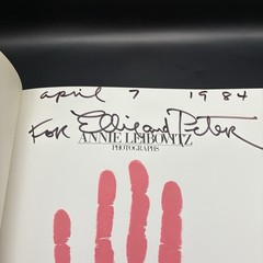 Annie Leibovitz: Photographs (1983) First Edition Signed w/ Red Handprint