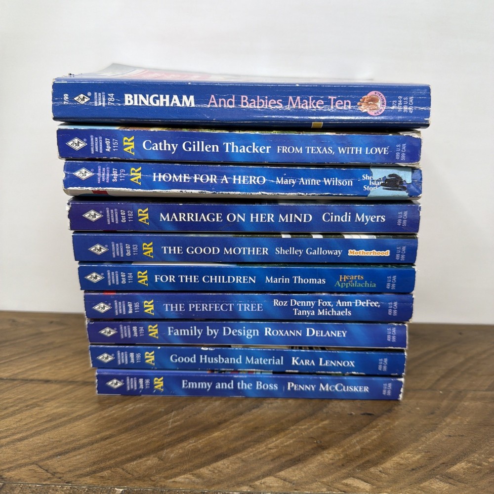 Harlequin American Romance Lot Of 10 Vintage Paperback Books 1990s-2000s