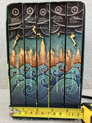 Percy Jackson and the Olympians 5 Book Paperback Boxed Set 1-5 W Poster