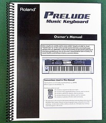 Roland Prelude Owner’s Instruction Manual: 112 Pages & Protective Covers!