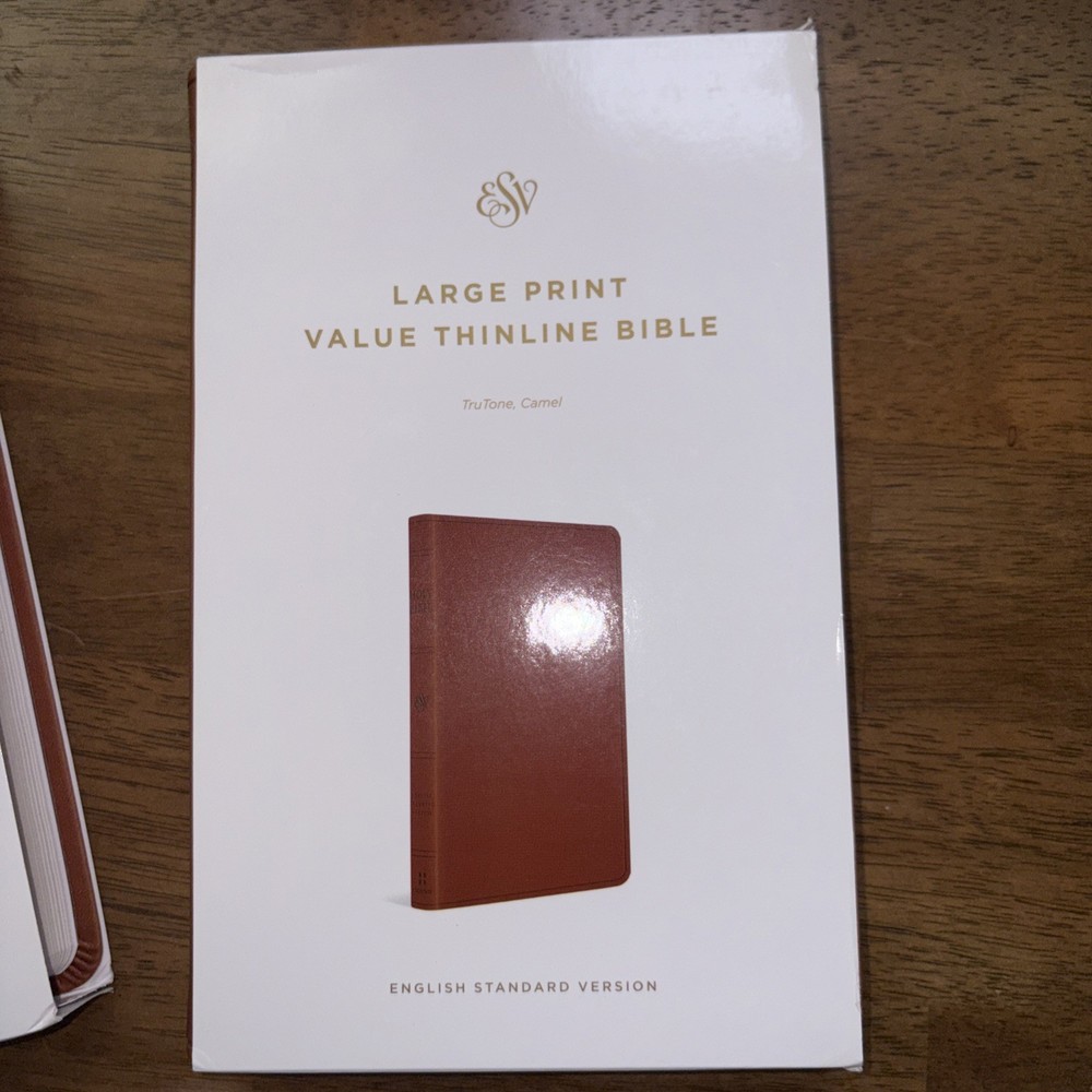 ESV Large Print Value Thinline Bible (Trutone, Camel) by Esv Bibles: New