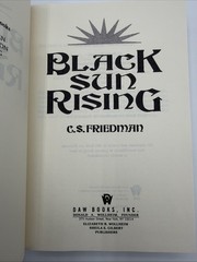 Black Sun Rising C S Friedman Hardcover 1991 DAW Books DJ