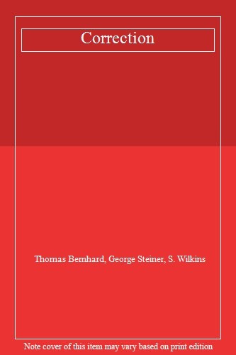 Correction By Thomas Bernhard. 9780099778004