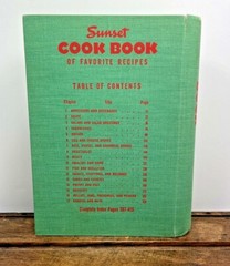 1952 The Sunset Spiral CookBook Great Recipes HB 415 Pages