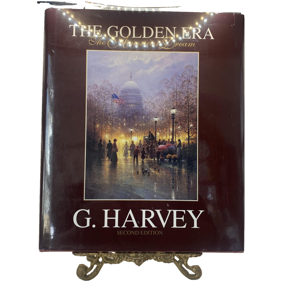 Vintage 1992 The Golden Era American Dream G Harvey Grey House Maroon HC DJ Art