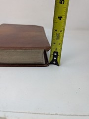 The Ryrie Study Bible NIV Brown Cowhide Leather Red Letter Moody 1986 80s VTG
